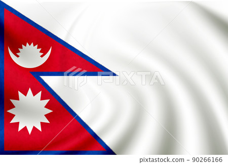Nepal national flag icon 90266166