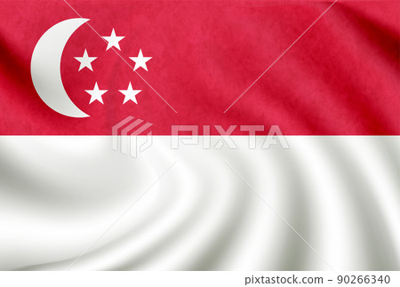 Singapore national flag icon 90266340