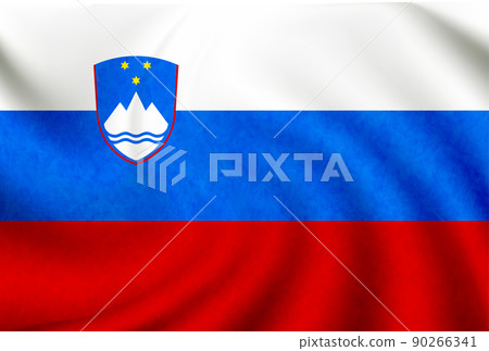 Slovenian national flag icon 90266341