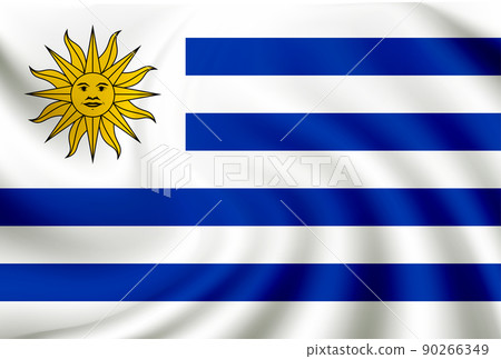 Uruguay national flag icon 90266349