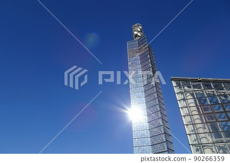 Road Station Road Station on a Sunny Day Port Tower Selion at Akita Port 90266359