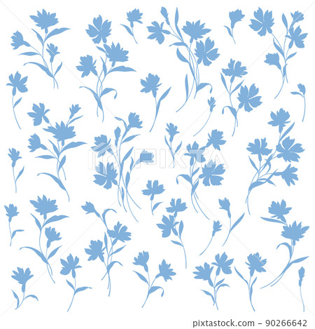 Beautiful and cute flower material collection, 90266642