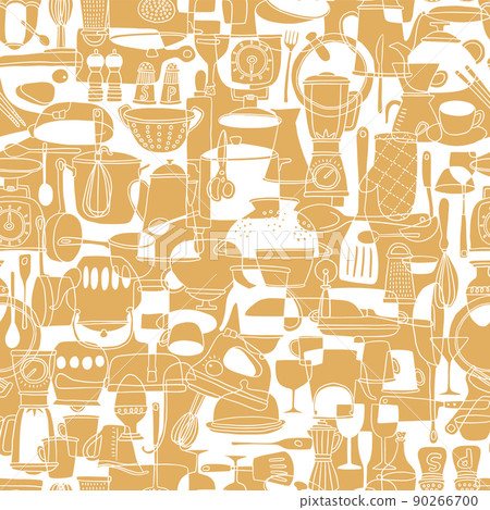 Simple kitchen item pattern, 90266700