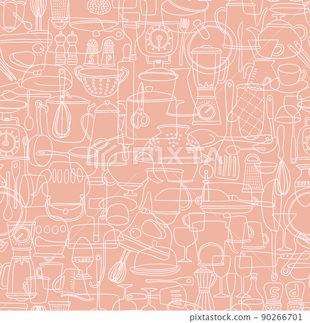 Simple kitchen item pattern, Simple kitchen item pattern, 90266701
