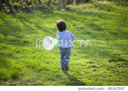 Children picking insects Children picking insects 90267097