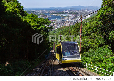 Sarakurayama Cable Car window scenery Yahatahigashi-ku, Kitakyushu 90267998