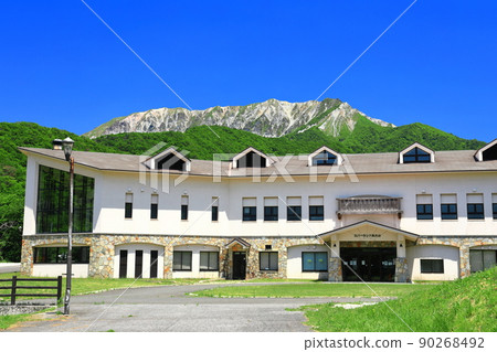 [鳥取縣]陽光明媚的大山和新鮮的綠色（奧大山滑雪場） 90268492