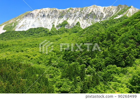 [Tottori Prefecture] Daisen, a fresh green seen from the Kagikake Pass in fine weather 90268499