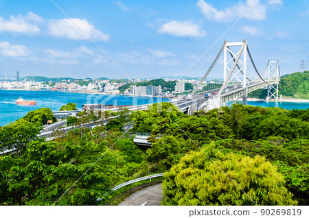 福岡縣北九州市金門峽-從目卡里公園第二展望台- 福岡縣北九州市金門峽-從目卡里公園第二展望台- 90269819