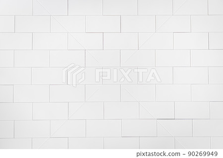 Nicely arranged white tiles Nicely arranged white tiles 90269949