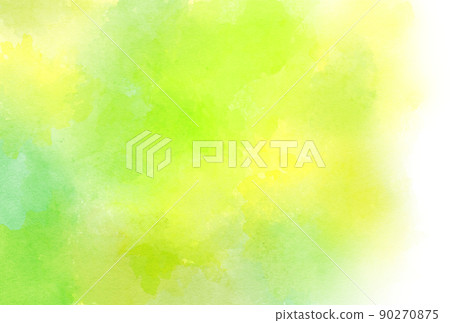Background material_watercolor texture_yellowish green 90270875