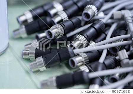 Image of electric wire processing and electrical materials 90271638