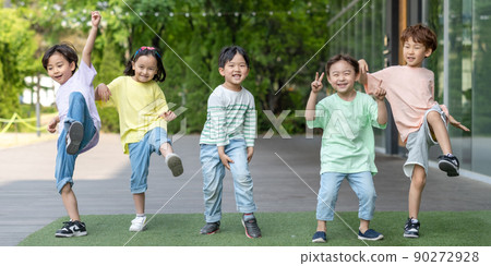兒童生活方式幸福健康純真 90272928