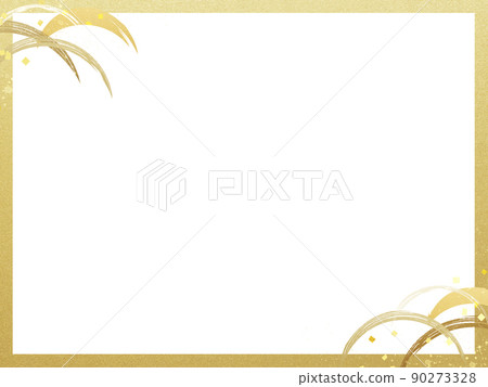 Simple Japanese style frame - Stock Illustration [90273328] - PIXTA