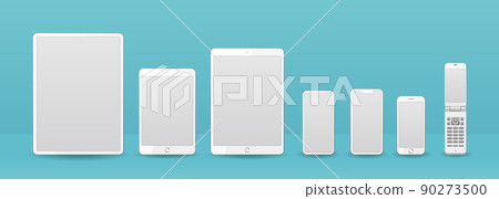 Smartphones, tablets and mobile phones, mockup 90273500