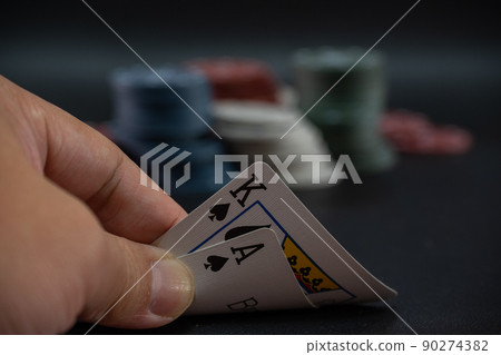 Blackjack Gambling Card Game and casino chip Blackjack Gambling Card Game and casino chip 90274382