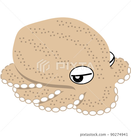 Illustration of a mimicking octopus Illustration of a mimicking octopus 90274941