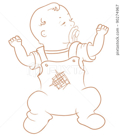 Cute sleeping newborn baby boy with soother Cute sleeping newborn baby boy with soother 90274967