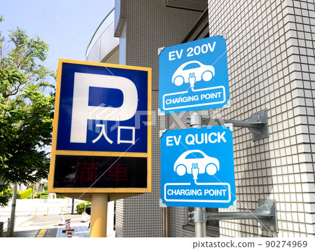 停車場入口車充引導展示 90274969