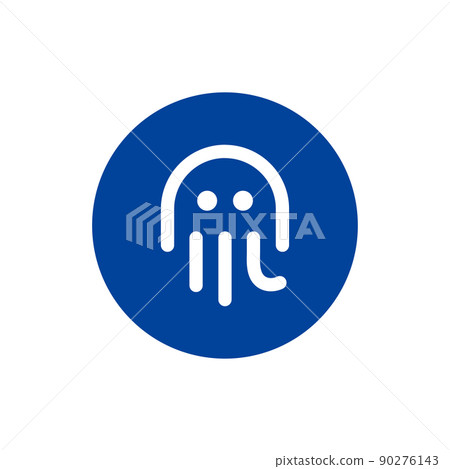 OCT coin icon isolated on white background. OCT coin icon isolated on white background. 90276143