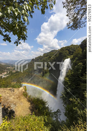 Marmore falls, Cascata delle Marmore, in Umbria region, Italy 90276913