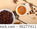 espresso coffee with sugar and spice 90277411