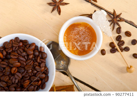 espresso coffee with sugar and spice 90277411