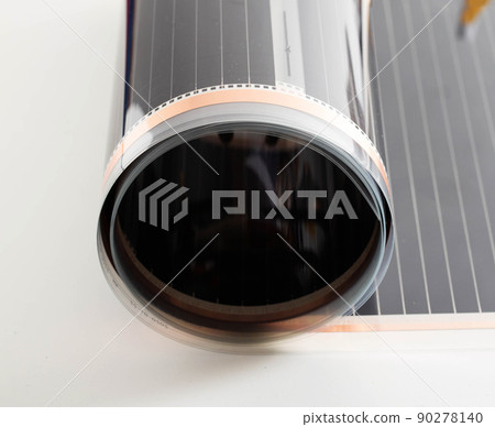 Infrared film for underfloor heating. Modern energy-saving electric underfloor heating. 90278140