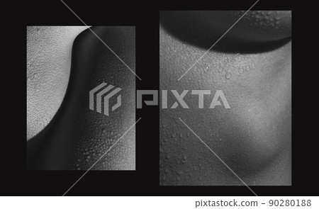 Photoset with closeup images of part of woman's body. Detailed texture of human female skin. Skincare, bodycare, healthcare, hygiene and medicine concept. Art and beauty Photoset with closeup images of part of woman's body. Detailed texture of human female skin. Skincare, bodycare, healthcare, hygiene and medicine concept. Art and beauty 90280188