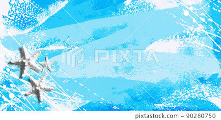 用波浪、風、濺水和大海的形象繪畫藝術 90280750