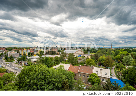 Panorama of the city of Olomouc in the Czech Republic from a bird's eye view Panorama of the city of Olomouc in the Czech Republic from a bird's eye view 90282810