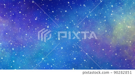 銀河閃閃發光的星空空間手寫背景材料 90282851