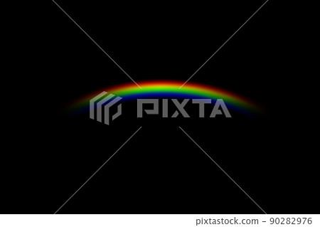 Black background rainbow material 90282976