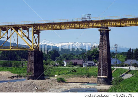 Ichinotogawa Bridge on the Ban-Etsusai Line, Yamatomachi, Fukushima Prefecture Ichinotogawa Bridge on the Ban-Etsusai Line, Yamatomachi, Fukushima Prefecture 90283793