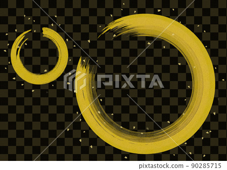 Gold leaf Japanese pattern background Lattice background Gold leaf Japanese pattern background Lattice background 90285715