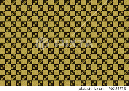 Gold leaf Japanese pattern background Lattice background Gold leaf Japanese pattern background Lattice background 90285718
