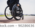 Wheelchair-riding man 3 90286636