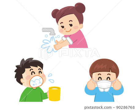 洗手漱口口罩傳染病對策 90286768