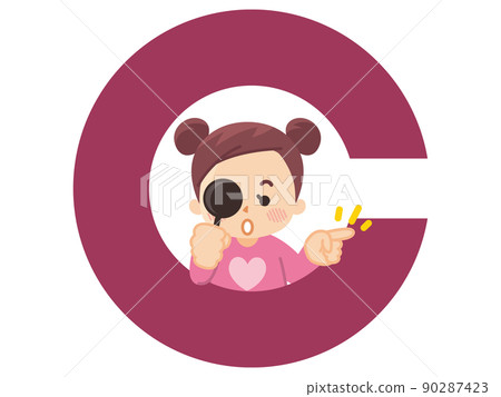 Randolt ring, a girl who measures eyesight Randolt ring, a girl who measures eyesight 90287423