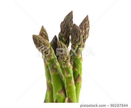 Vegetarian fresh green asparagus. vegetable isolated on white. Vegetarian fresh green asparagus. vegetable isolated on white. 90287844