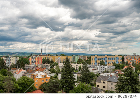 Panorama of the city of Olomouc in the Czech Republic from a bird's eye view Panorama of the city of Olomouc in the Czech Republic from a bird's eye view 90287874