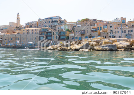 Jaffa old city and sea port. Panoramic view Jaffa old city and sea port. Panoramic view 90287944