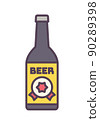 Bottled beer icon 90289398