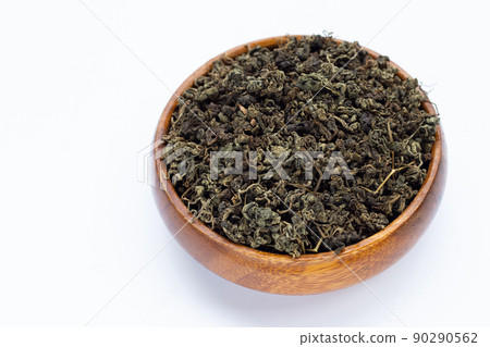Dried Jiaogulan on white background. Dried Jiaogulan on white background. 90290562