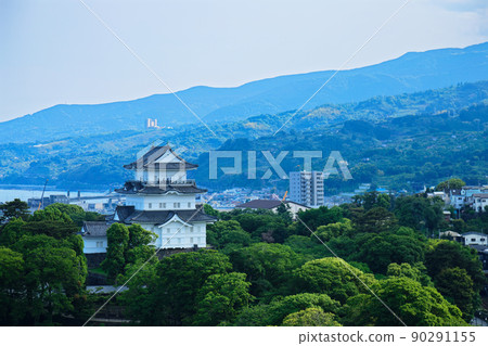 View of Odawara Castle from the roof of Minaka Odawara 90291155