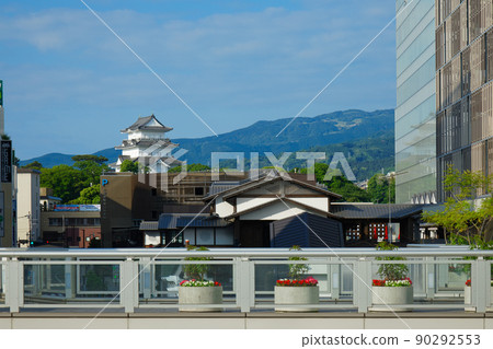 從小田原站前看小田原城 90292553