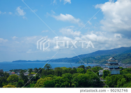 從Minaka Odawara屋頂看小田原城 90292746