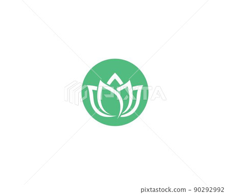 Lotus symbol vector icon illustration 90292992
