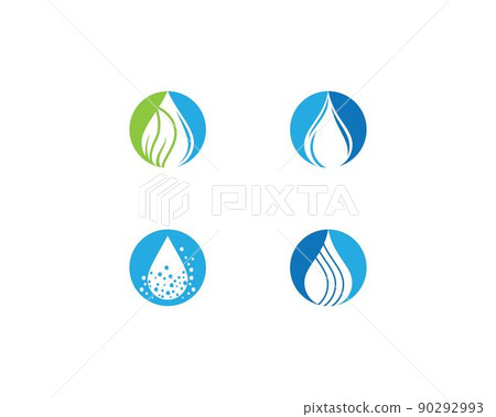 Water drop symbol vector illustration 90292993