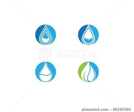 Water drop symbol vector illustration 90292994